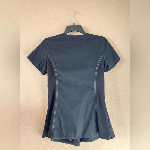 Cherokee Mock Wrap Maternity Scrub Top - Picture 4 of 5